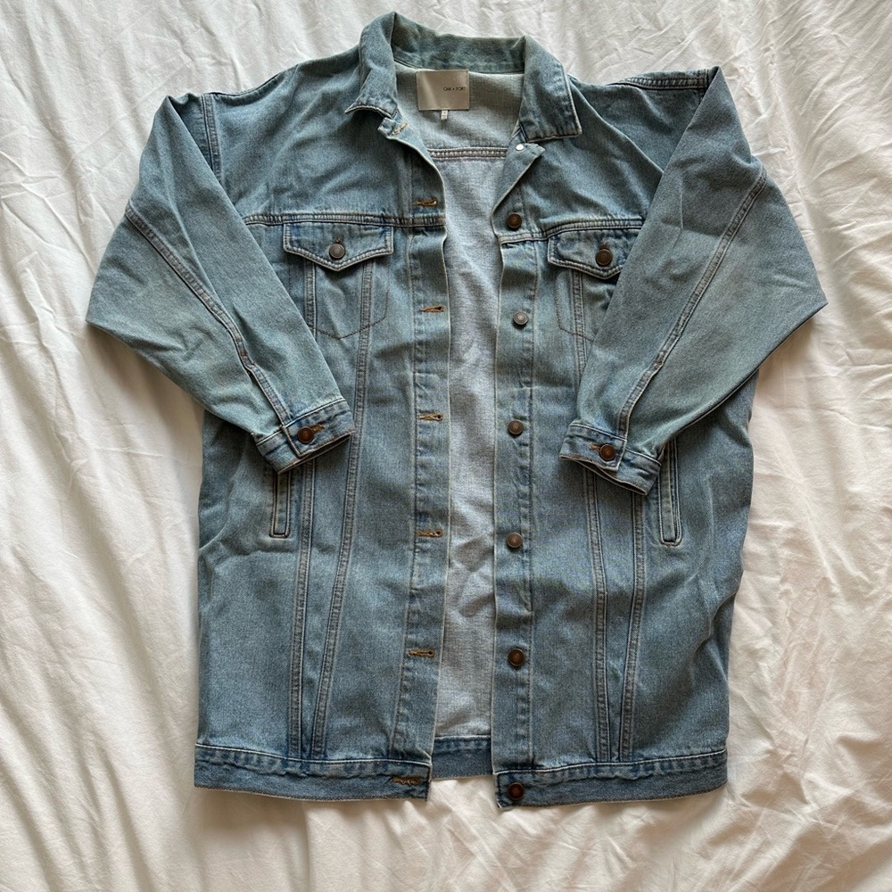 OAK + FORT long denim jacket